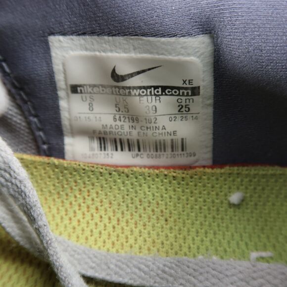 Nike Shoes Womens 8 Athletic Trainers Free 5.0 Sport Running Active Comfort Grey - Picture 14 of 14